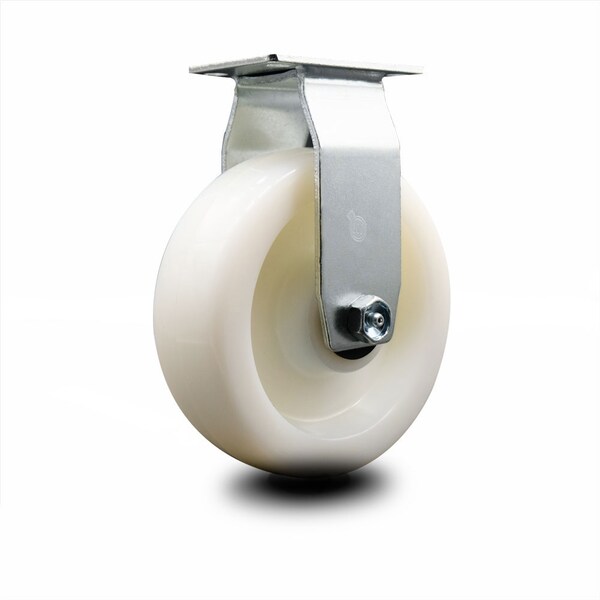 Service Caster 6 Inch Nylon Wheel Rigid Caster with Roller Bearing SCC-20R620-NYR - main